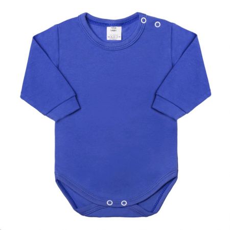 Kojenecké body s dlouhým rukávem New Baby modré 80 (9-12m)