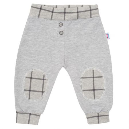 Kojenecké bavlněné tepláčky New Baby Cool šedé 62 (3-6m)
