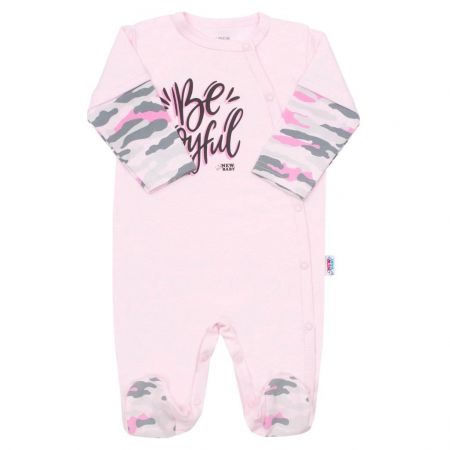 Kojenecký overal New Baby With Love růžový 80 (9-12m)