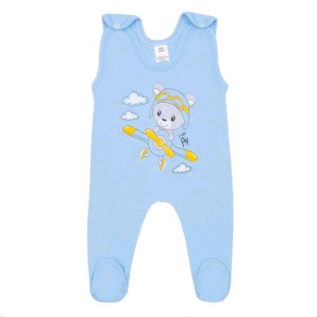 Kojenecké dupačky New Baby Teddy pilot modré 68 (4-6m)