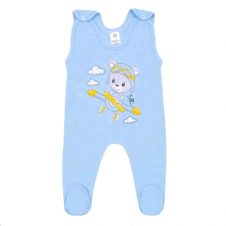 Kojenecké dupačky New Baby Teddy pilot modré 56 (0-3m)
