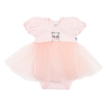 Kojenecké body s tylovou sukýnkou New Baby Wonderful růžové 56 (0-3m)