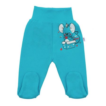 Kojenecké polodupačky New Baby Mouse tyrkysové 86 (12-18m)