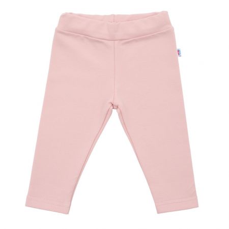Kojenecké bavlněné legíny New Baby Leggings světle růžové 56 (0-3m)