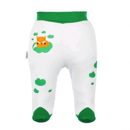Kojenecké bavlněné polodupačky New Baby Liška zelená 86 (12-18m)