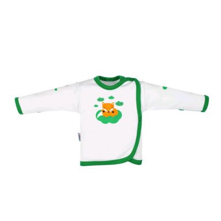 Kojenecká bavlněná košilka New Baby Liška zelená 68 (4-6m)