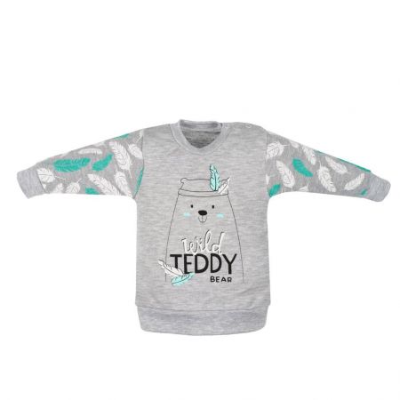 Kojenecká bavlněná mikinka New Baby Wild Teddy 80 (9-12m)