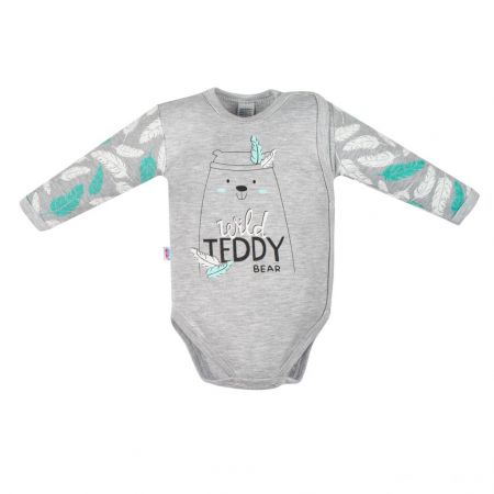 Kojenecké body s bočním zapínáním New Baby Wild Teddy 50