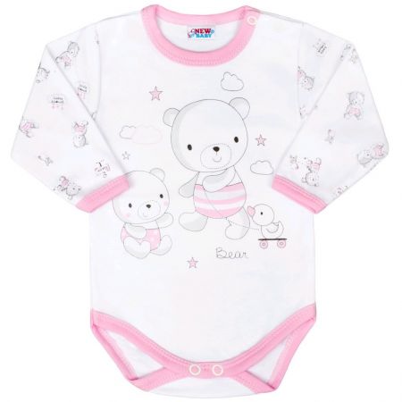 Kojenecké body New Baby Bears růžové 68 (4-6m)