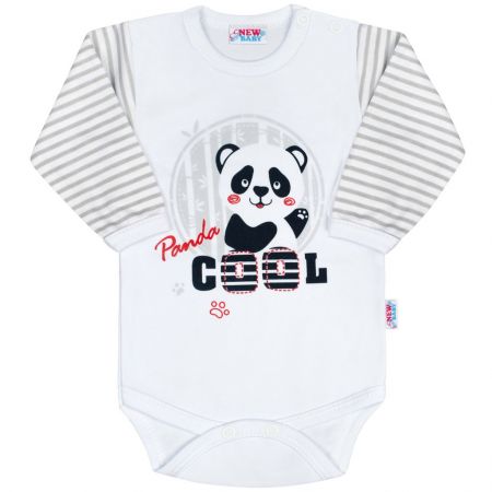 Kojenecké body s dlouhým rukávem New Baby Panda 86 (12-18m)