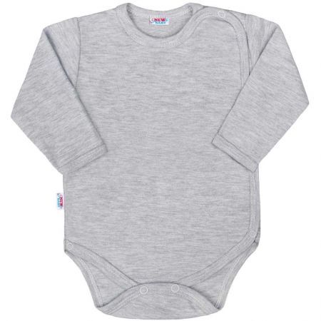 Kojenecké celorozepínací body New Baby Classic II šedé 68 (4-6m)