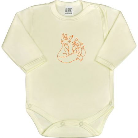 Kojenecké body celorozepínací New Baby Malá Zvířátka béžové 56 (0-3m)