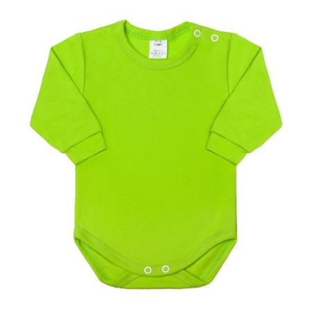 Kojenecké body s dlouhým rukávem New Baby světle zelené 50