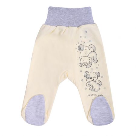 Kojenecké polodupačky New Baby Kamarádi smetanové 86 (12-18m)
