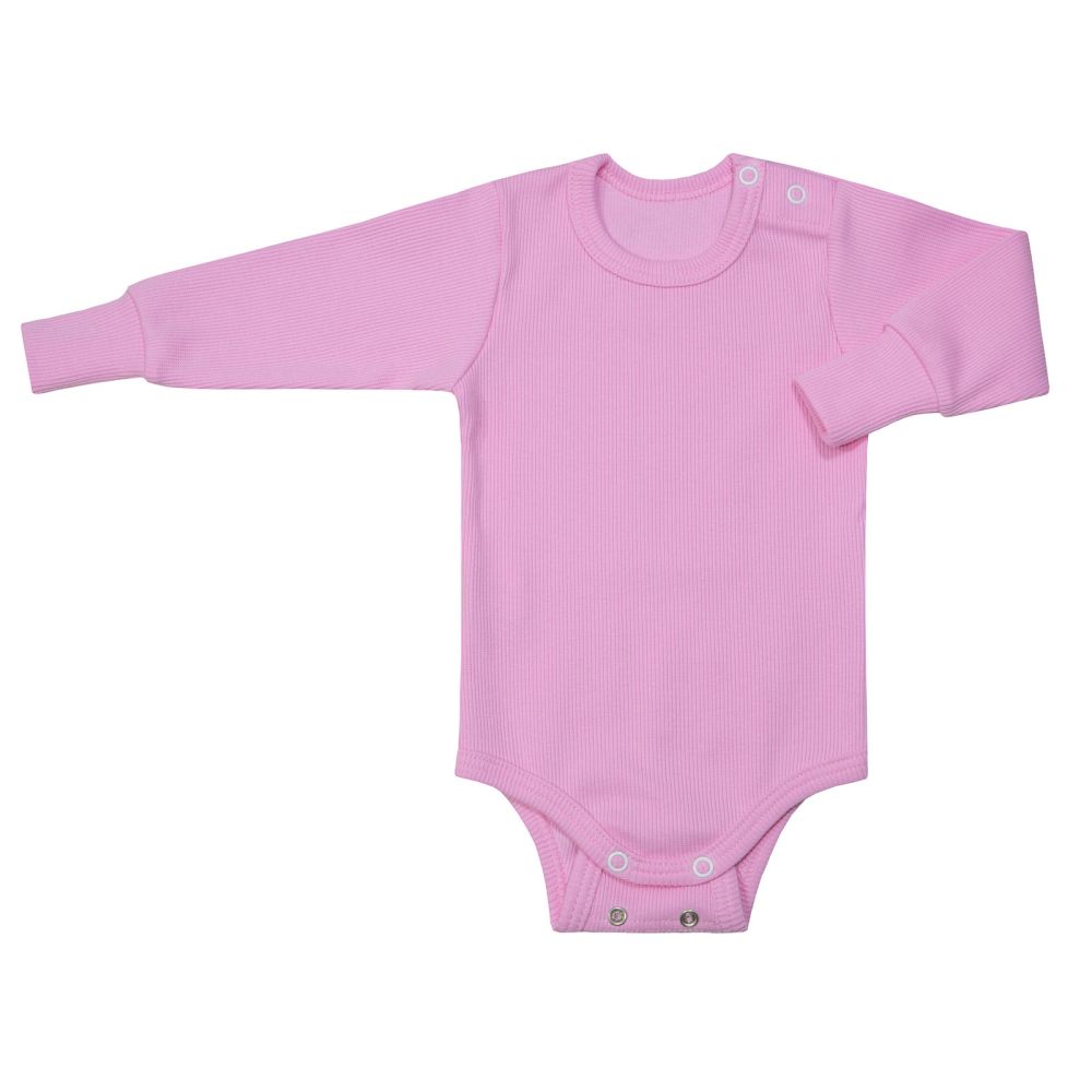 ESITO Rostoucí body žebrované Color vel. 56 - 92 - 74 - 80 / růžová