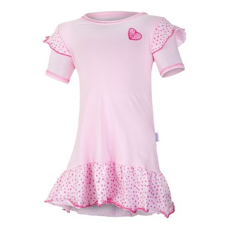 Little Angel Tunika tenká kanýr KR Outlast® - růžová baby/růžová-puntík lesk Velikost: 86