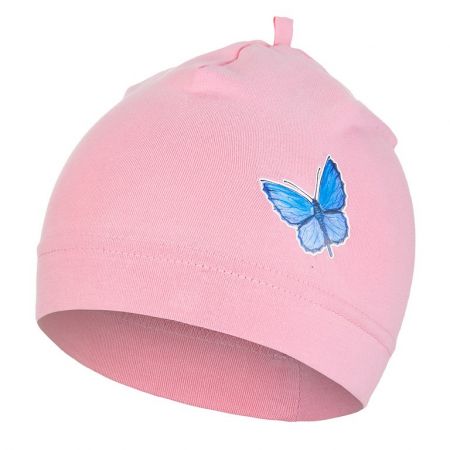 Little Angel Čepice tenká DEBRA Outlast® - starorůžová/motýl Velikost: 3 | 42-44 cm