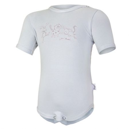 Little Angel Body tenké KR obrázek Outlast® - stříbrošedá Velikost: 74