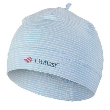 Little Angel Čepice tenká kojenecká Outlast® - pruh sv.modrobílý Velikost: 2 | 39-41 cm