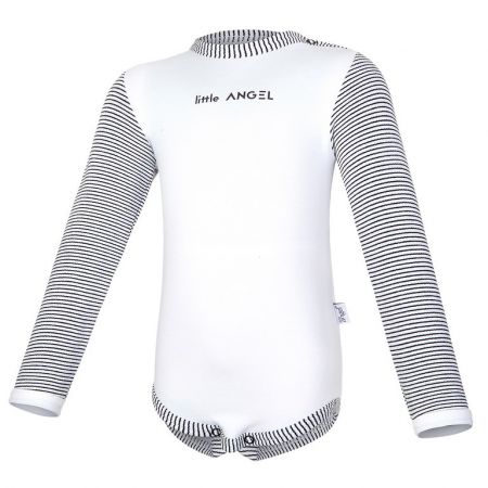 Little Angel Body smyk DR pruh Outlast® - bílá/pruh bíločerný Velikost: 80
