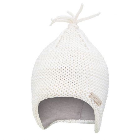 Little Angel Čepice pletená na uši Outlast ® - natur Velikost: 4 | 45-48 cm