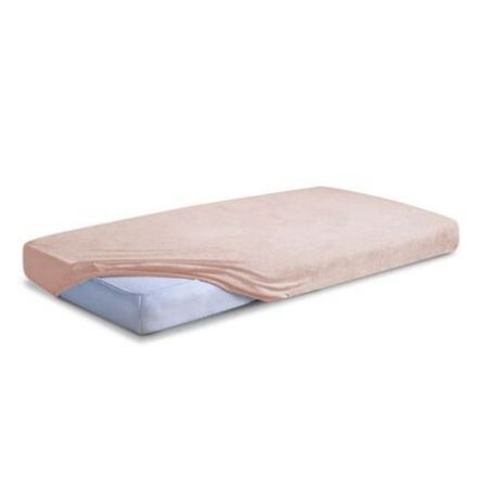 Prostěradlo s gumou frotte 140x70 Baby Matex PREMIUM světle hnědé