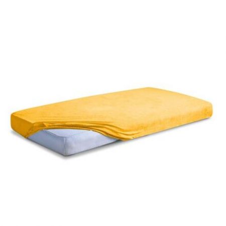 Prostěradlo s gumou frotte 140x70 Baby Matex PREMIUM oranžové