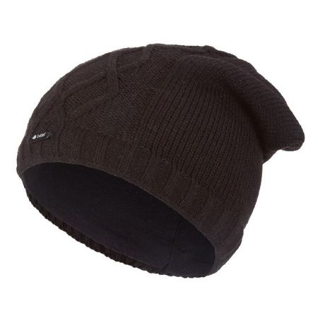 Little Angel Čepice pletená spadlá vlnky Outlast ® - černá Velikost: 5 | 49-53 cm