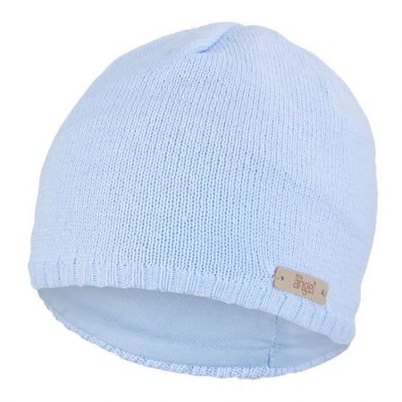 Little Angel Čepice pletená hladká Outlast ® - sv.modrá Velikost: 3 | 42-44 cm