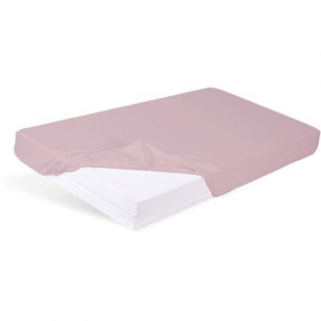 Bavlněné prostěradlo Baby Matex s gumou 120x60 cm růžové