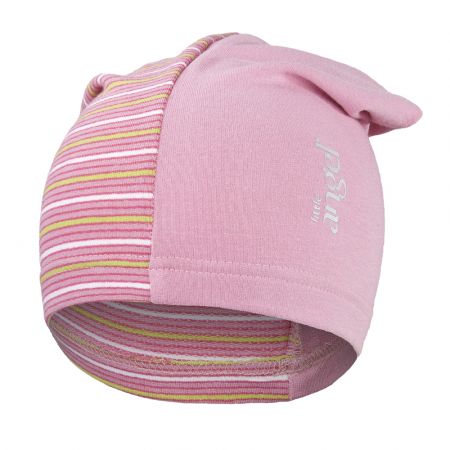 Little Angel Čepice smyk dlouhá Outlast® - stř.růžová/pruh stř.růžový Velikost: 3 | 42-44 cm