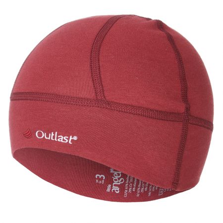 Little Angel Čepice SPORT tenká Outlast® - bordová Velikost: 2 | 39-41 cm