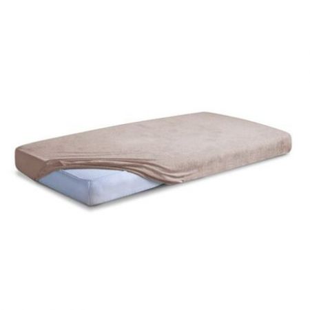 Prostěradlo s gumou frotte 120x60cm Baby Matex PREMIUM hnědé