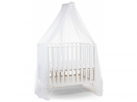 Childhome Nebesa nad postýlku s moskytiérou dřevěná White