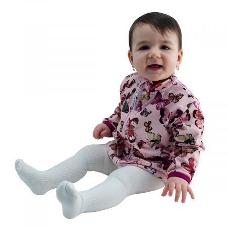 ESITO Dětská BIO mikina Motýl vel. 74 - 92 - 86 / růžová Barva: Růžová, Velikost: 92