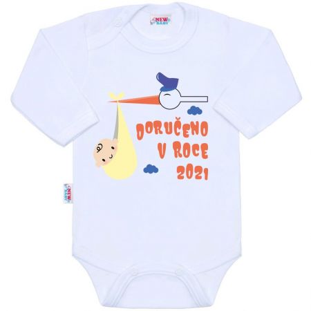 Body s potiskem New Baby Doručeno v roce 2021 56 (0-3m)