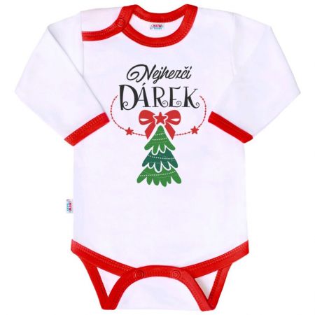 Body s potiskem New Baby Nejhezčí DÁREK 86 (12-18m)