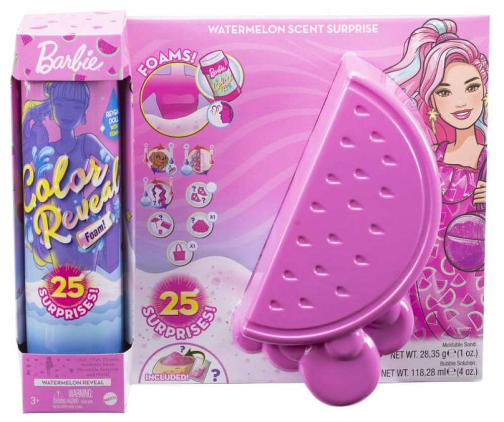 MATTEL - Barbie Color Reveal Panenka Pěna Plná Zábavy , Mix Produktů