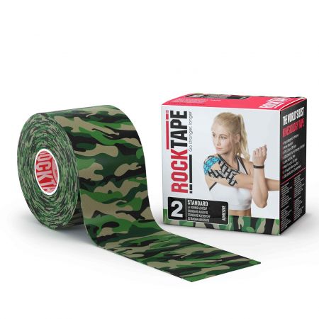 RockTape design - maskování zelená - kinesiologický tejp