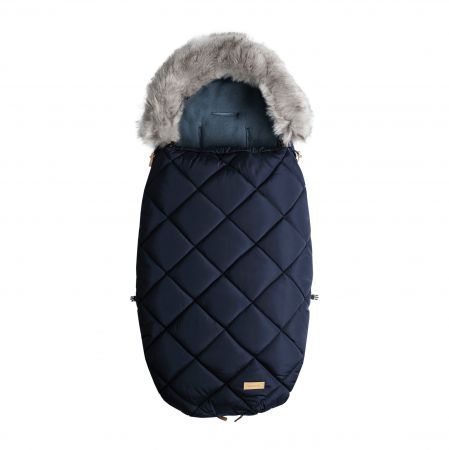 Beztroska fusak s kožešinou 100cm, navy (6-24m)/M