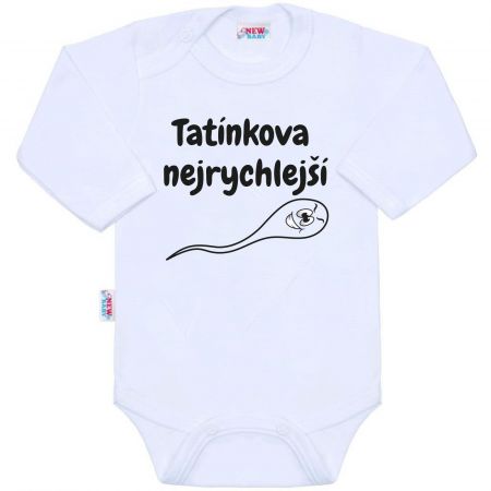 Body s potiskem New Baby Tatínkova nejrychlejší 62 (3-6m)