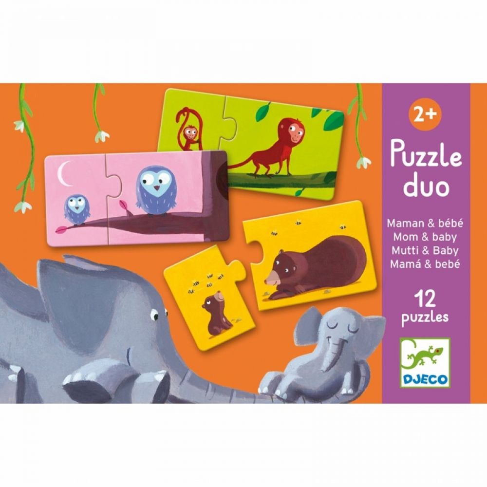 DJECO - Puzzle duo Najdi mládě