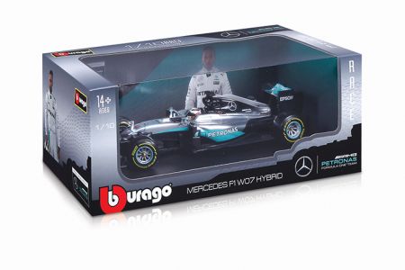 BBURAGO - Bburago 1:18 Race F1 Mercedes AMG PetronAction Series W07 hybrid 2016 (44 Lewis Hamilton)