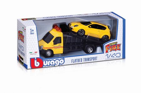 BBURAGO - 1:43 STREET FIRE FLATBED, Mix Produktů