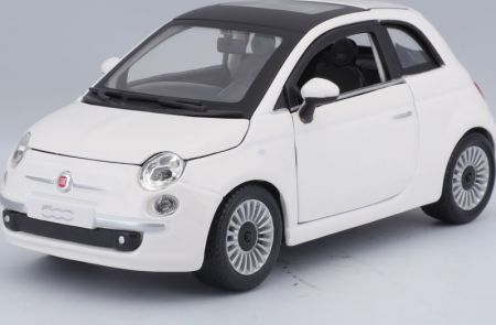 BBURAGO - 1:24 Fiat 500 (2007) White