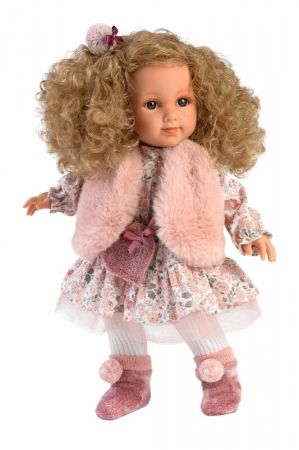 LLORENS - 53533 ELENA - realistická panenka s měkkým látkovým tělem - 35 cm