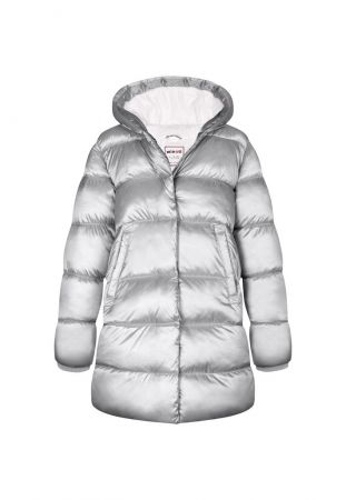 Kabát dívčí nylonový Puffa podšitý microfleecem, Minoti, 12COAT 3, holka - 104/110