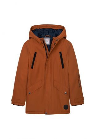 Kabát chlapecký Parka, Minoti, Doors 3, hnědá - 104/110