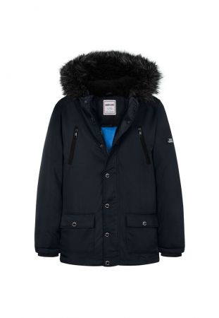 Kabát chlapecký Parka, Minoti, 11COAT 20, modrá - 98/104