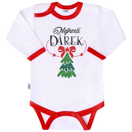 Body s potiskem New Baby Nejhezčí DÁREK 62 (3-6m)
